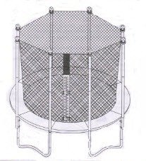 Trampoline Enclosure mesh Net ONLY for 13' Sportspower Model TR-6005-ENC - OEM Equipment