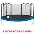 16' PREMIUM TRAMPOLINE REPLACEMENT NET FOR 4 ARCHES