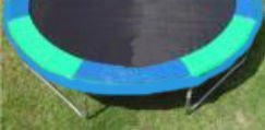 14 ft. Round Standard Trampoline Safety Pad - Blue and Green Alternating: Trampoline Parts 14V-T-BG