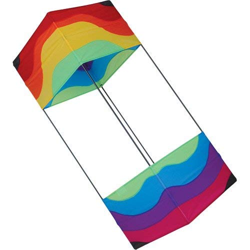 Traditional Box Kite, Wavy Rainbow, 15