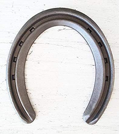 The Heritage Forge - 20 Horseshoes - Lite Rim - Sand Blasted Steel Size 1