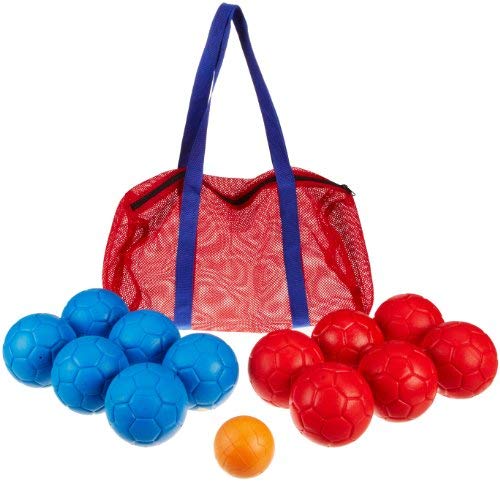 Sportime Ultimax Softbocce Game, Set of 12 Bocce Balls, 1 Jack Ball and Carry Case