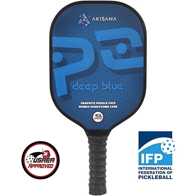 AKISANA Pickleball Paddle - Graphite Racket Face Honeycomb Composite Core Pickleball Racquet 4 Indoor Outdoor Play, Men Women Beginners to Advanced USAPA Approved You Are Set 2 Play Like a Pro