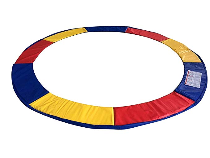 ExacMe Trampoline Replacement Safety Pad Frame Spring 10-16FT Colors Round Cover