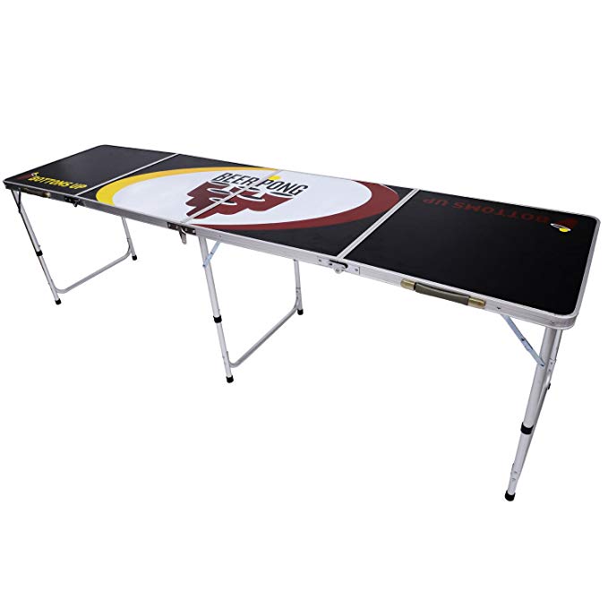 NEW 8' BEER PONG TABLE ALUMINUM PORTABLE ADJUSTABLE FOLDING INDOOR OUTDOOR TAILGATE PARTY GAME #6