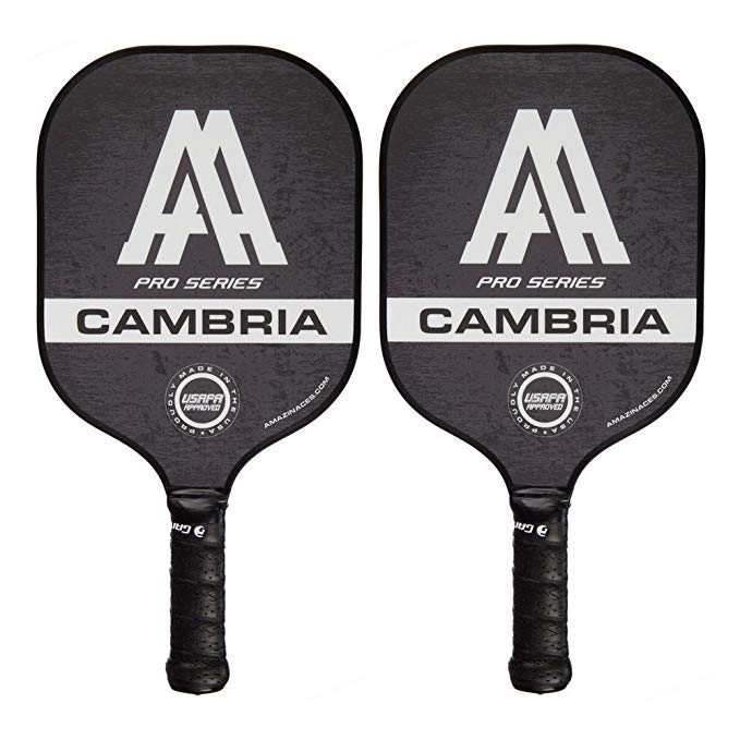 Amazin' Aces 'CAMBRIA' Pickleball Paddle (Pro Series) | Composite Racket - Advanced Polymer Core With Polycarbonate Face & Premium Gamma Grip | Made In The USA | USAPA Approved