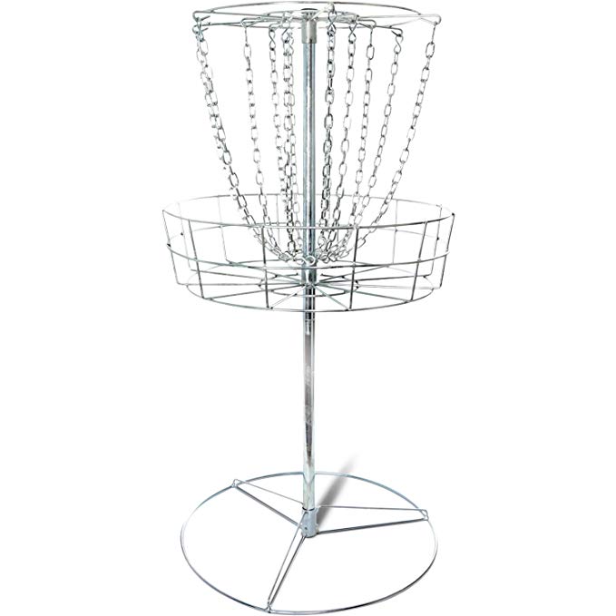 Titan Disc Golf Basket Double Chains Portable Practice Target Steel frisbee hole
