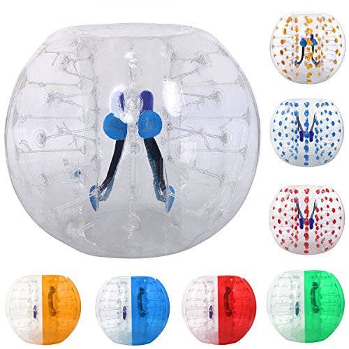 shaofu Inflatable Bumper Ball Bubble Soccer Ball Dia 4/5 ft (1.2/1.5 m) Human Hamster Ball for Adults and Kids (US Stock)