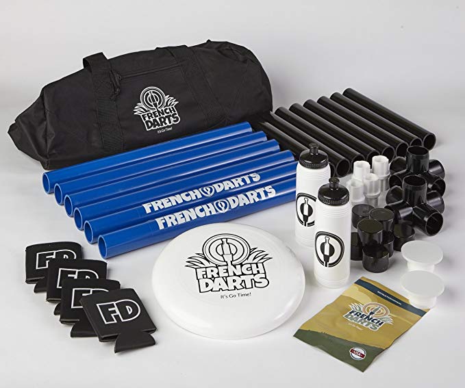 French Darts - OFFICIAL Set - Includes Official Rules, Disc, Bottles, Carrying Case & More...